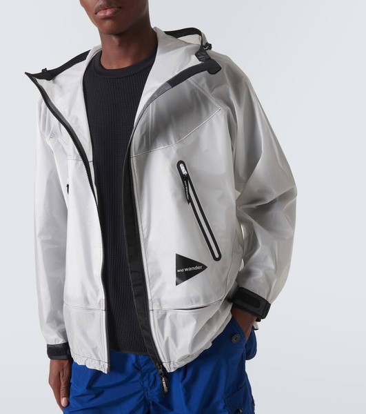 Paneled PU raincoat