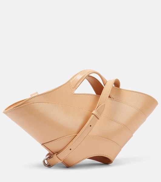 Khaima Small leather tote bag