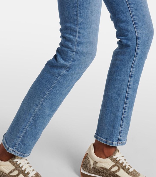 High-rise skinny jeans
