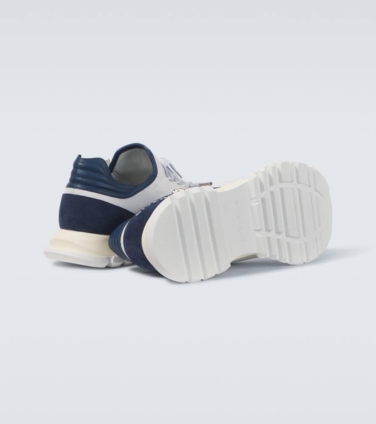 Spectre suede-trimmed sneakers