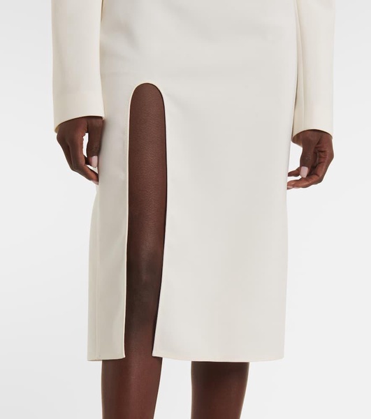 Wool midi dress