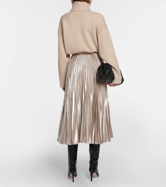 Sif pleated midi skirt