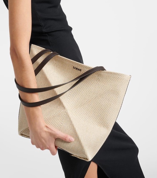 Puzzle Fold Medium canvas tote bag