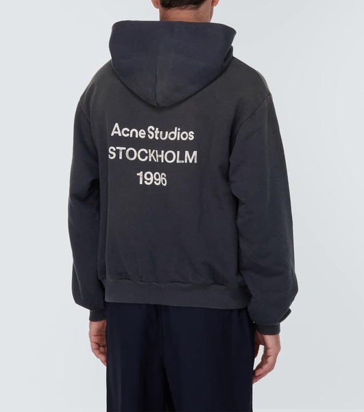 Logo cotton-blend hoodie