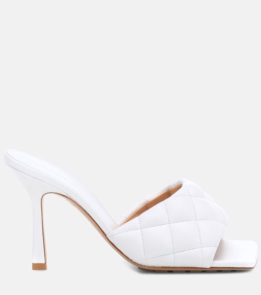 Leather Padded Mules 90