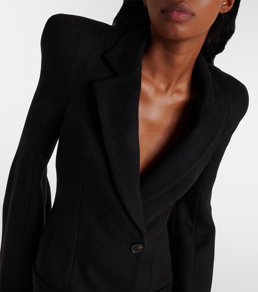 Wool and cashmere coat