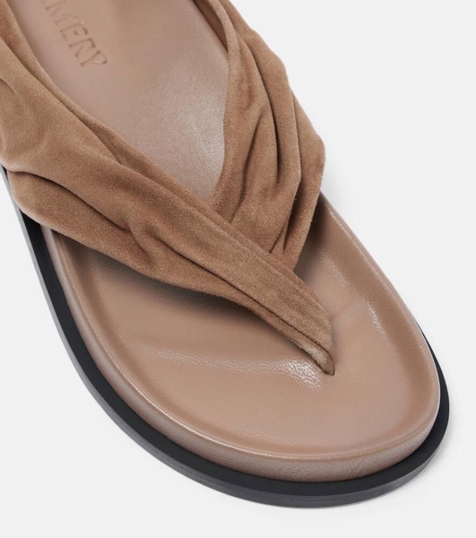 Shaw suede thong sandals