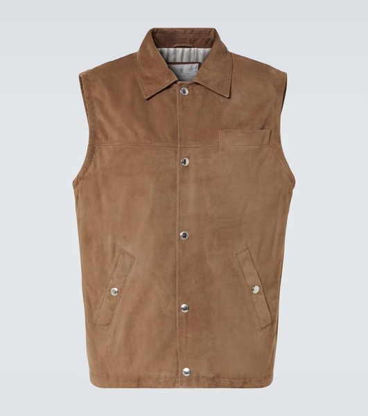 Suede vest