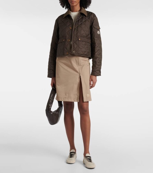 Chitre quilted canvas-trimmed jacket
