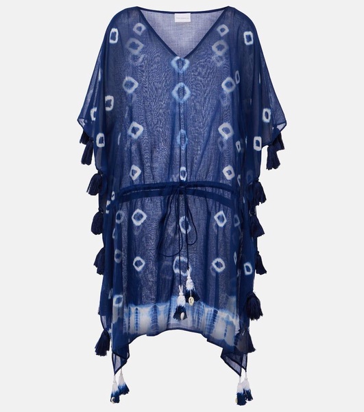Tie-dye cotton kaftan