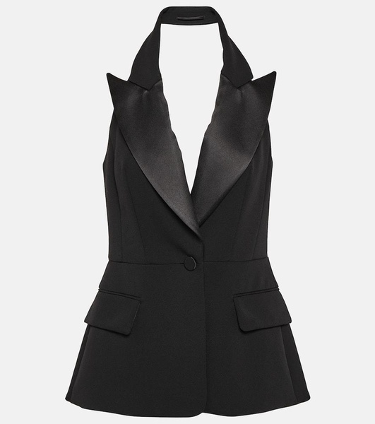 Aletta halterneck wool vest