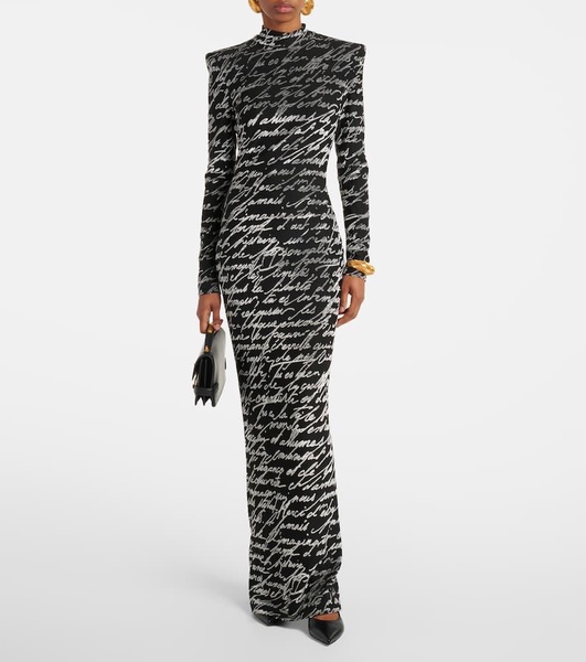 Love Letter jacquard gown