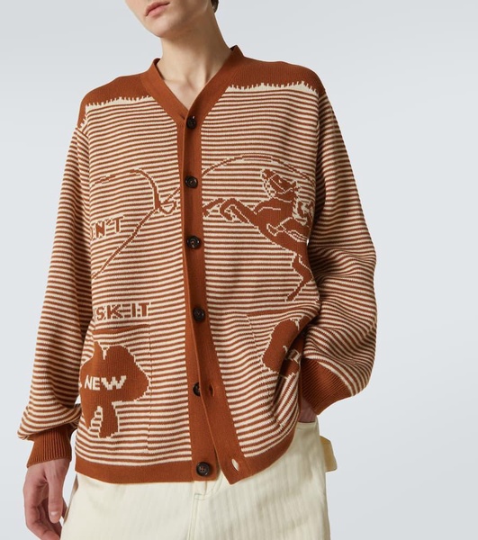 Buckaroo striped cotton cardigan