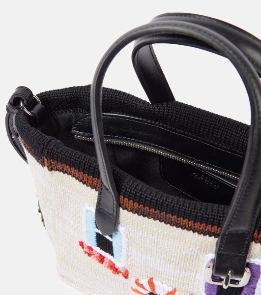 House Mini knitted tote bag