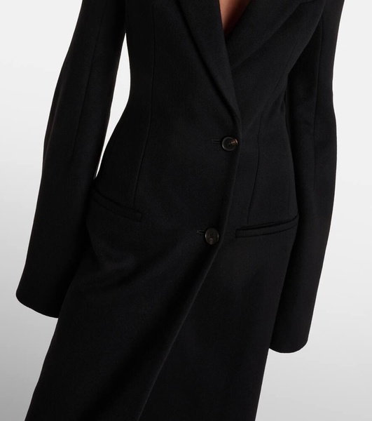 Wool and cashmere coat