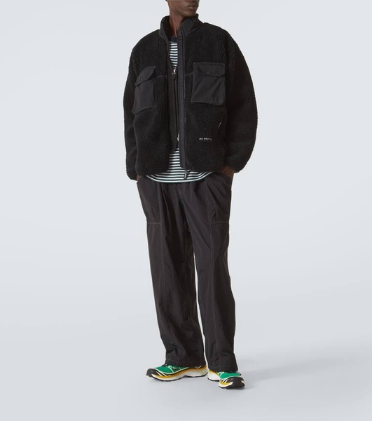 Wool-blend fleece jacket