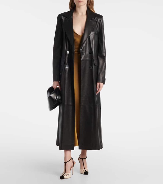 Camille 105 leather and suede pumps