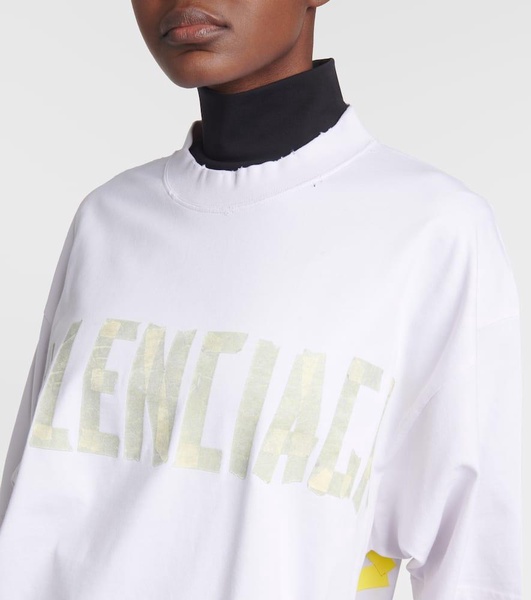 Tape Type cotton jersey T-shirt