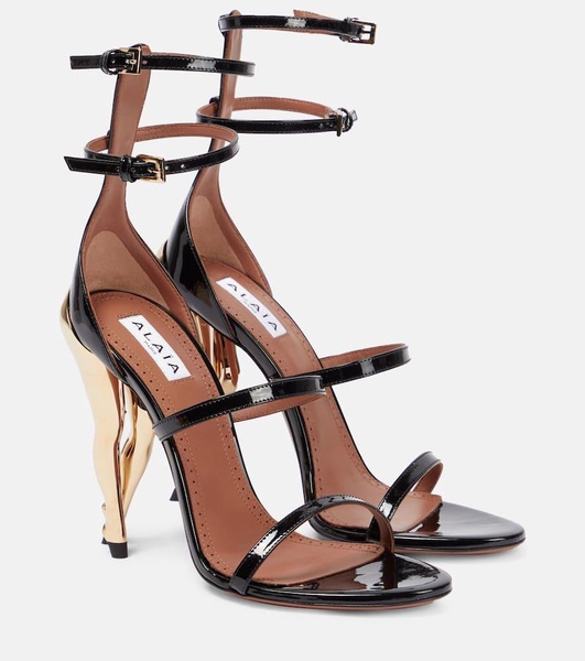 Cabaret patent leather sandals