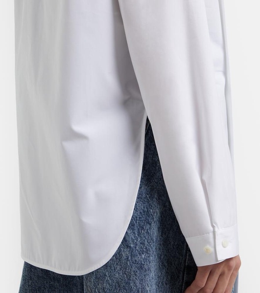 Scarf cotton blouse