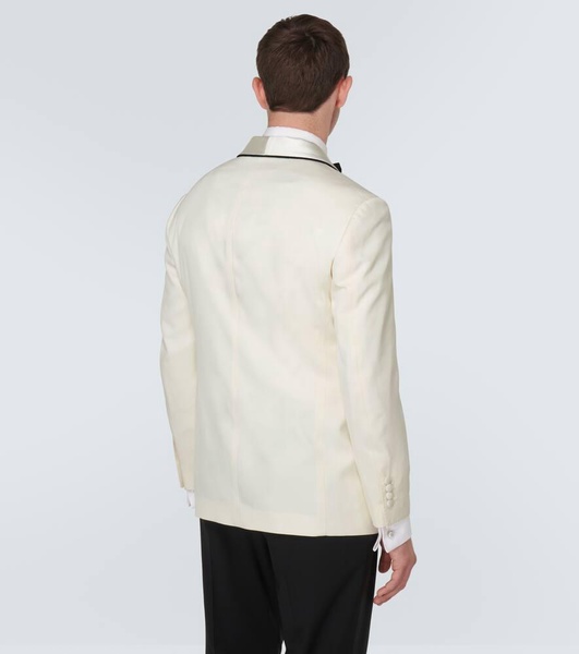Délavé silk twill tuxedo jacket