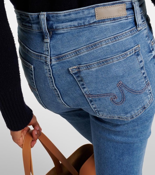 High-rise skinny jeans