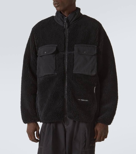 Wool-blend fleece jacket