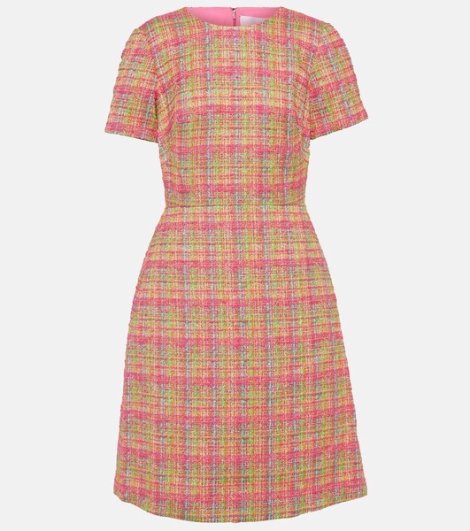 Checked midi dress