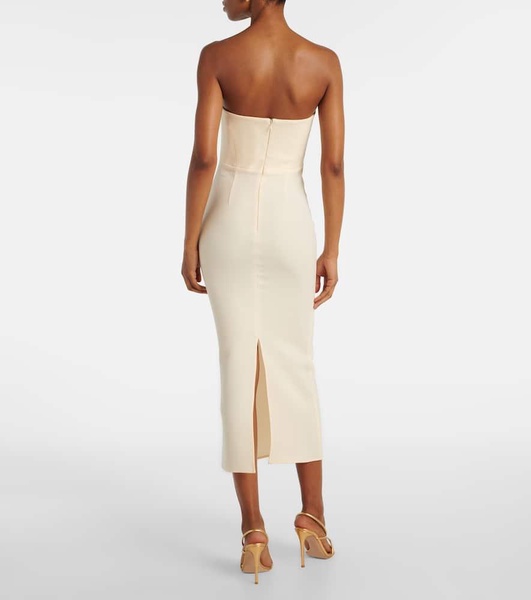 Crêpe midi dress