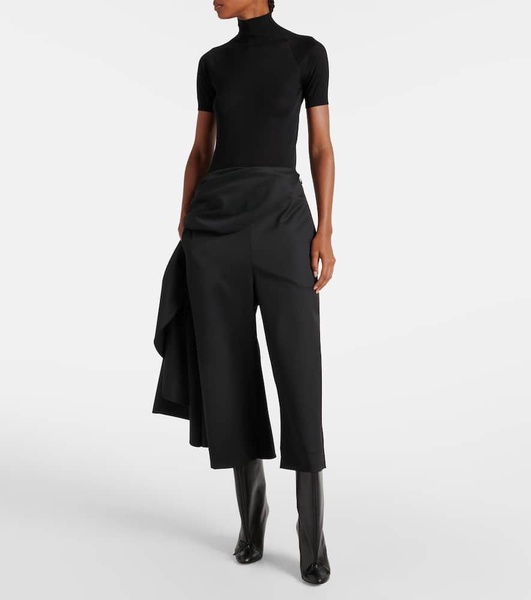Wool skirt pants