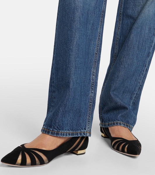 The Spy suede ballet flats