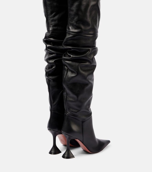 Olivia 95 leather over-the-knee boots
