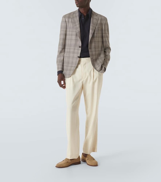 Kei checked wool blazer