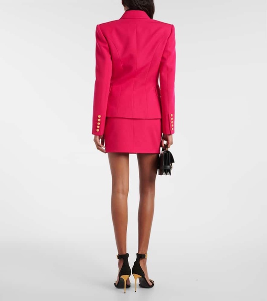 Double-breasted virgin wool blazer
