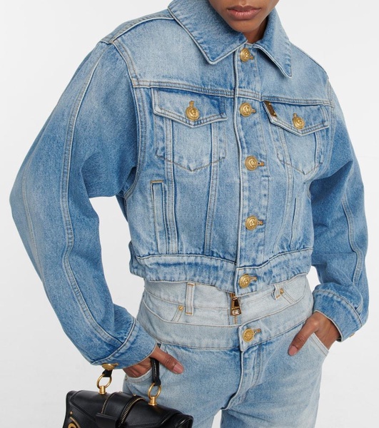 Cropped denim jacket