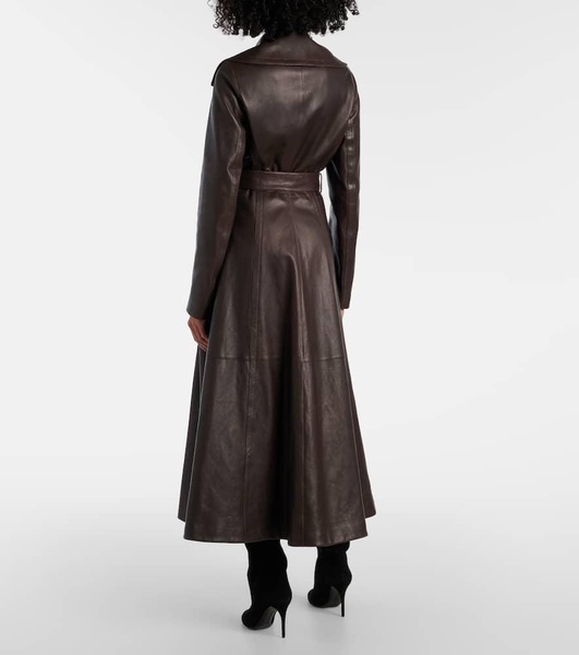 Leather coat