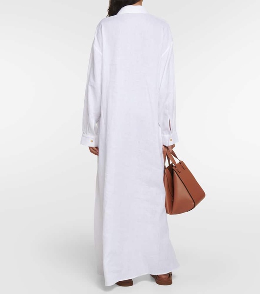 Linen midi dress