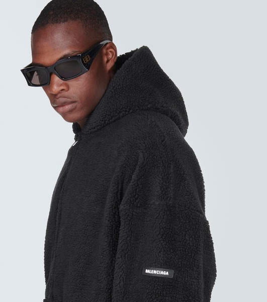 Oversized fleece hoodie