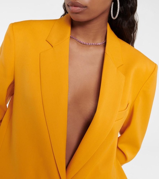 Tennis crystal-embellished necklace
