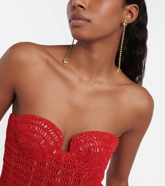 Crystal-embellished earrings