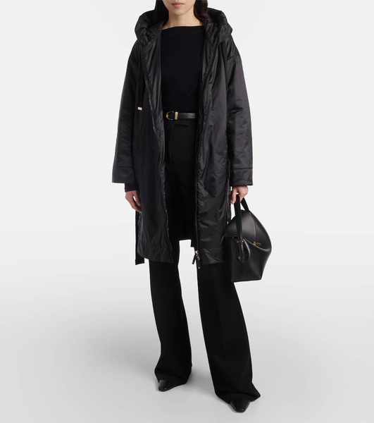 Technical canvas parka
