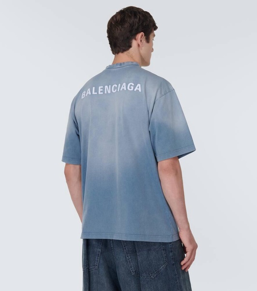 Embroidered cotton jersey t-shirt