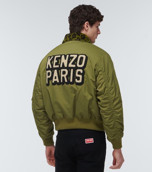 Logo bomber jacket