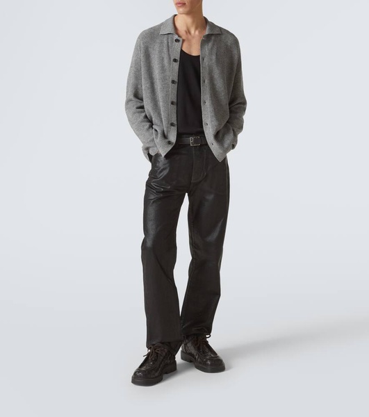 Cotton and cashmere overshirt