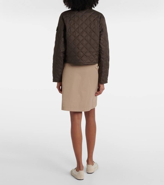 Chitre quilted canvas-trimmed jacket