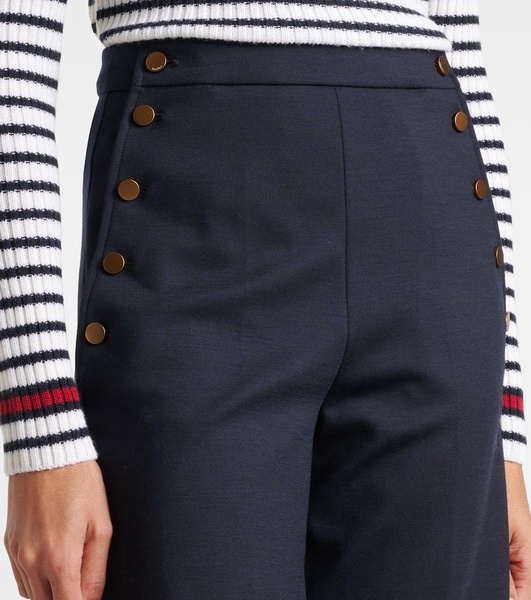 Valdez wool-blend culottes