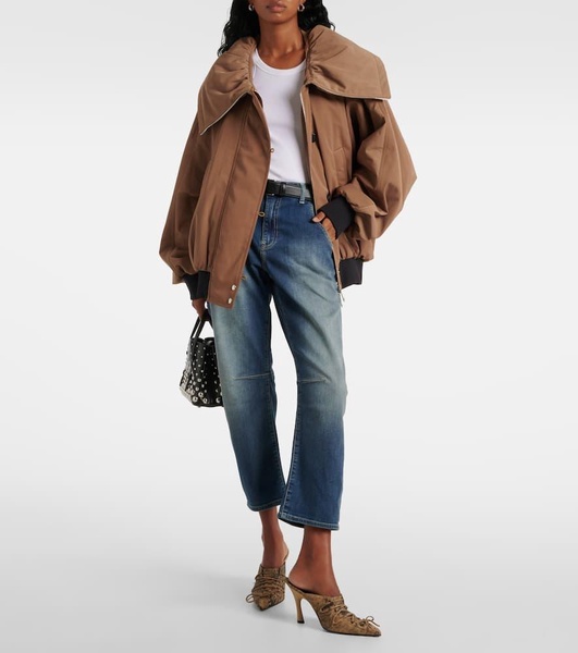 High-rise barrel-leg jeans