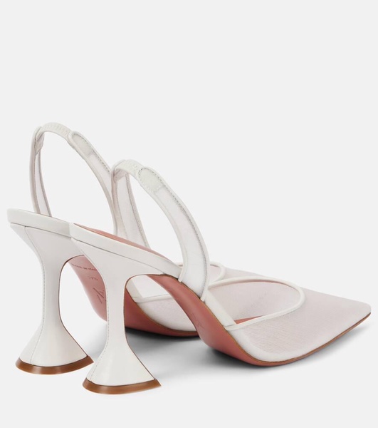 Holli mesh slingback pumps