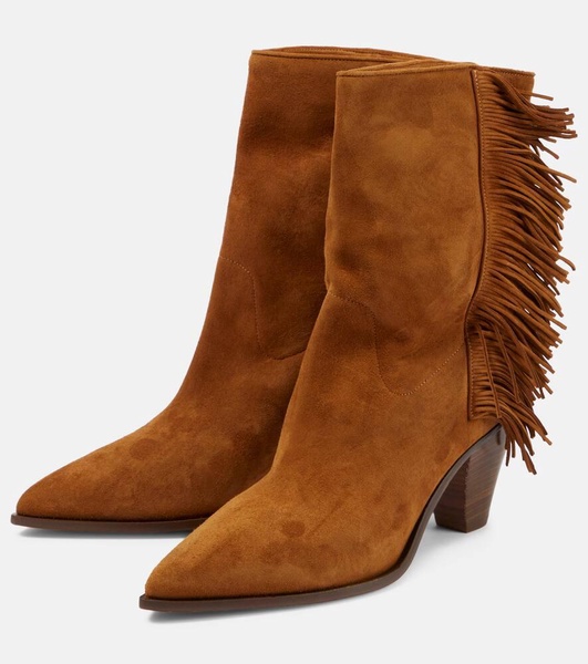 Marfa fringed suede ankle boots