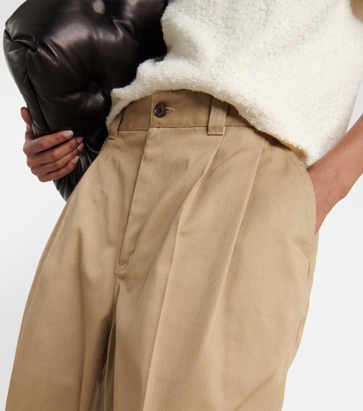 High-rise wide-leg pants
